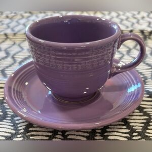 Fiesta Mulberry Classic Tea Cup and Saucer Set